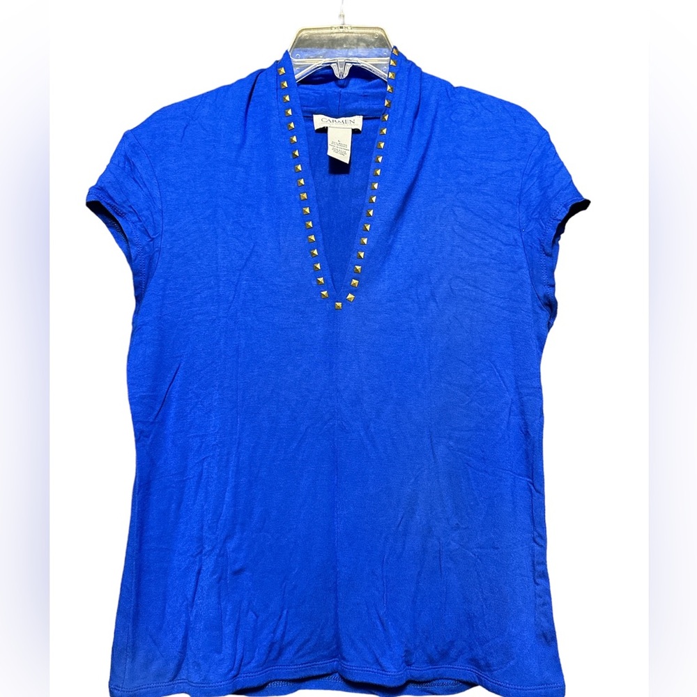 Carmen royal blue top. Great condition, size L